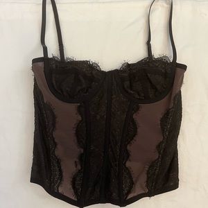 urban outfitters modern love corset in black